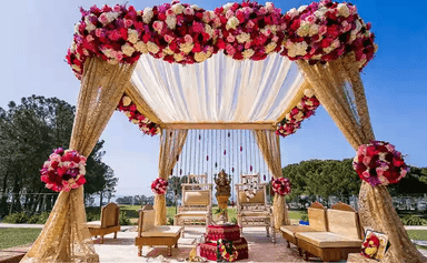 Garden party setup